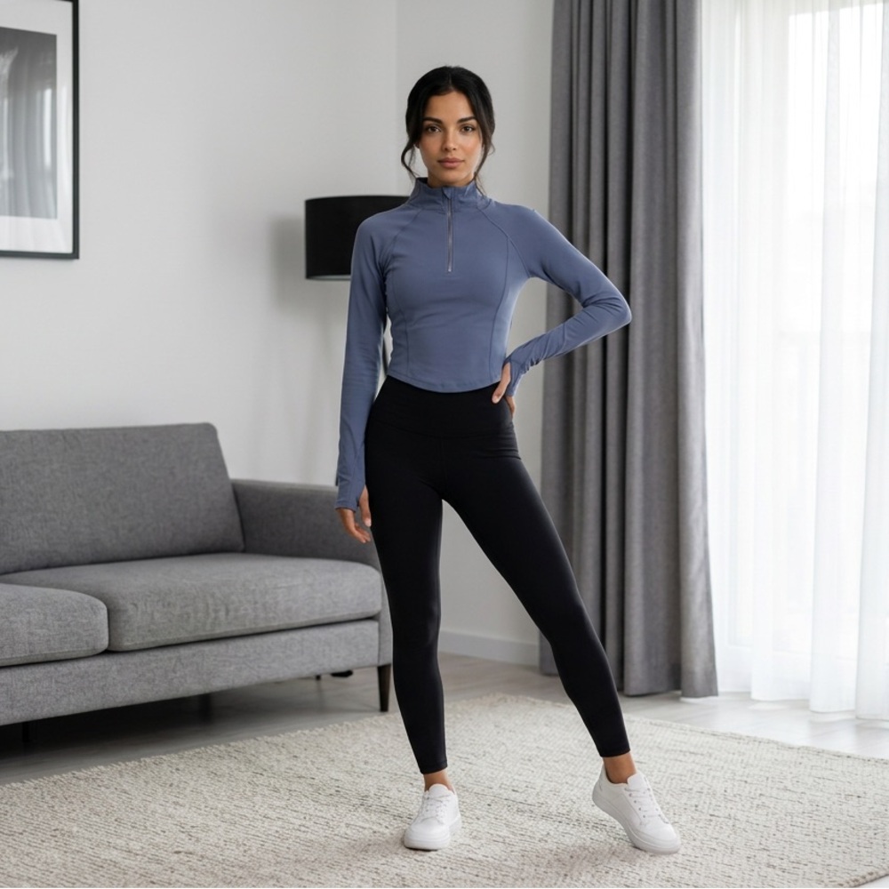 Colorskin NWT Women’s XS half Zip Athletic Top Long Sleeve Jacket Yoga Running